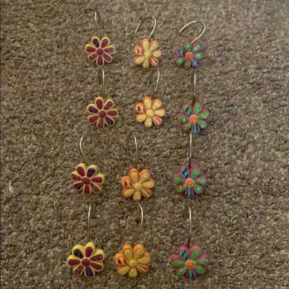 Shower curtain hangers